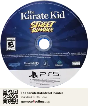 The Karate Kid: Street Rumble PlayStation 5, NTSC disc