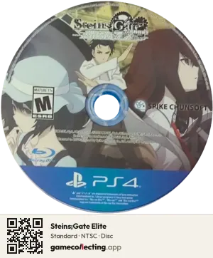 Steins;Gate Elite PlayStation 4, NTSC disc