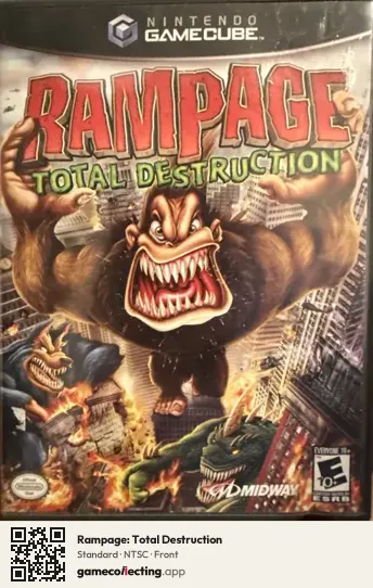 Rampage: Total Destruction Nintendo GameCube, NTSC box front