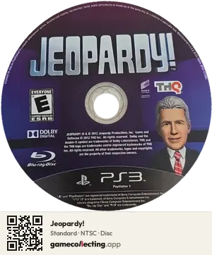 Jeopardy! PlayStation 3, NTSC disc
