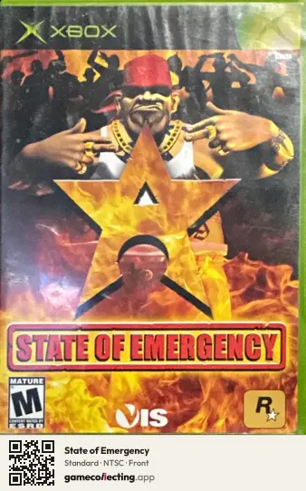 State of Emergency Xbox, NTSC box front