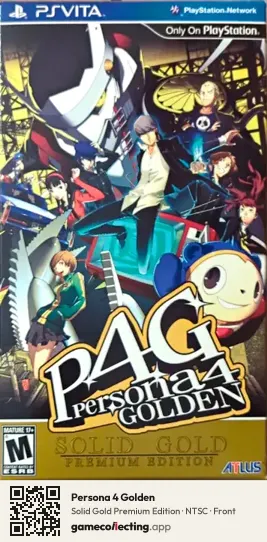 Persona 4 Golden PlayStation Vita, NTSC box front