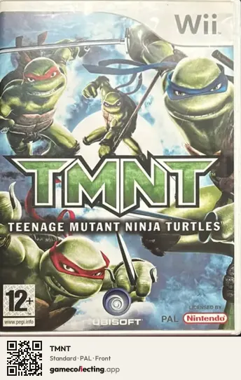 TMNT Nintendo Wii, PAL box front