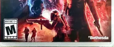 Wolfenstein: Youngblood, the ESRB box on its front
