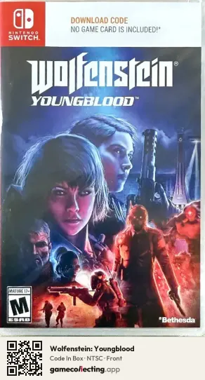 Wolfenstein: Youngblood Nintendo Switch, NTSC box front
