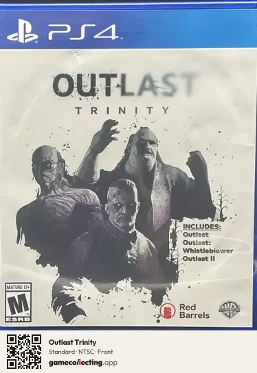 Outlast Trinity PlayStation 4, NTSC box front