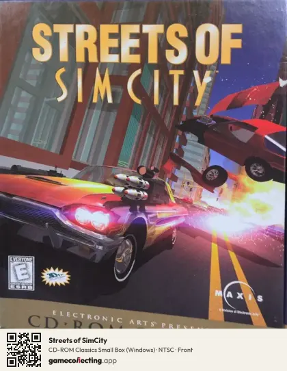 Streets of SimCity Computer, NTSC box front