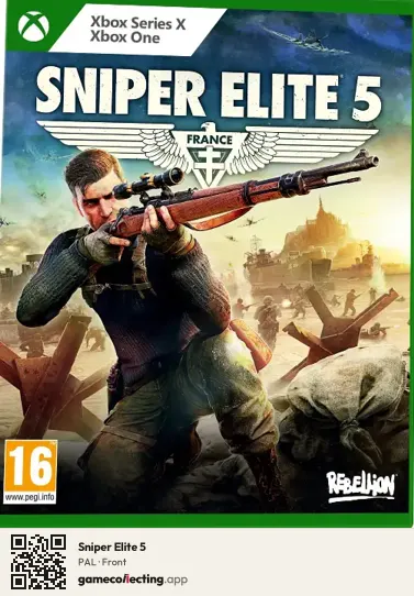 Sniper Elite 5 Xbox Series X, PAL box front