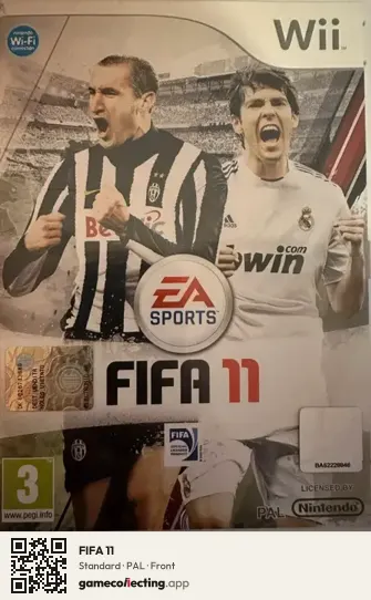 FIFA 11 Nintendo Wii, PAL box front