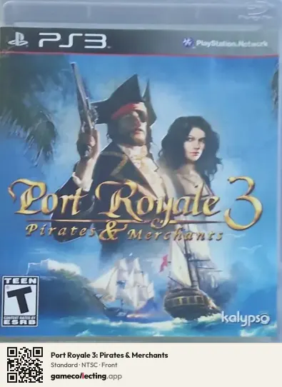 Port Royale 3: Pirates & Merchants PlayStation 3, NTSC box front