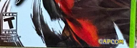 Street Fighter IV, the ESRB box on its front