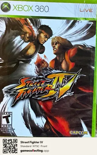 Street Fighter IV Xbox 360, NTSC box front