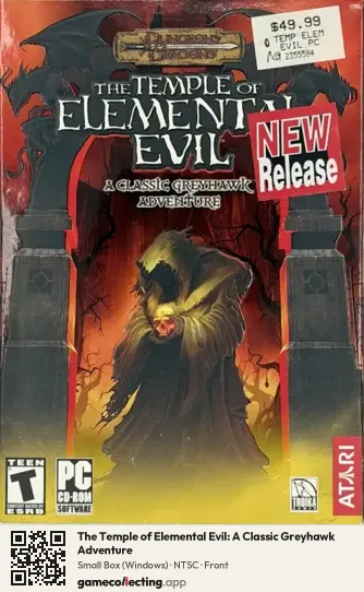 The Temple of Elemental Evil: A Classic Greyhawk Adventure Computer, NTSC box front