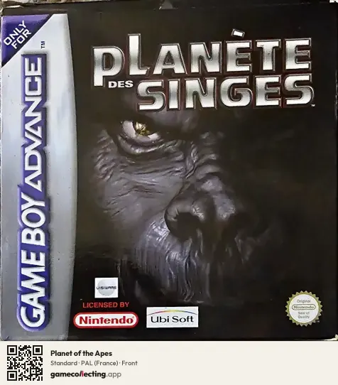 Planet of the Apes Game Boy Advance, France box front