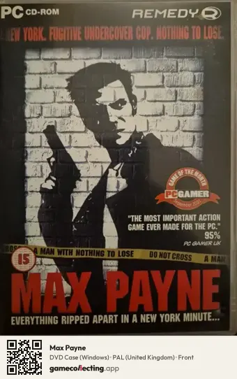 Max Payne Computer, United Kingdom box front
