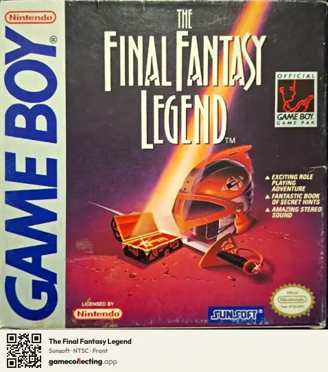 The Final Fantasy Legend Game Boy, NTSC box front