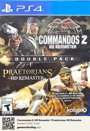 Commandos 2: HD Remaster / Praetorians: HD Remaster PlayStation 4, NTSC box front