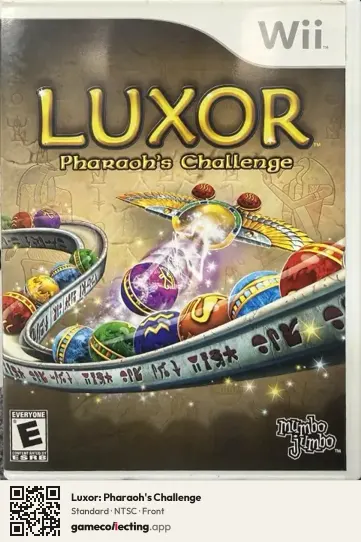 Luxor: Pharaoh's Challenge Nintendo Wii, NTSC box front