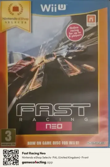 Fast Racing Neo Nintendo Wii U, United Kingdom box front