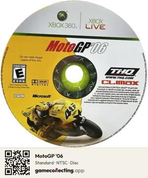 MotoGP '06 Xbox 360, NTSC disc
