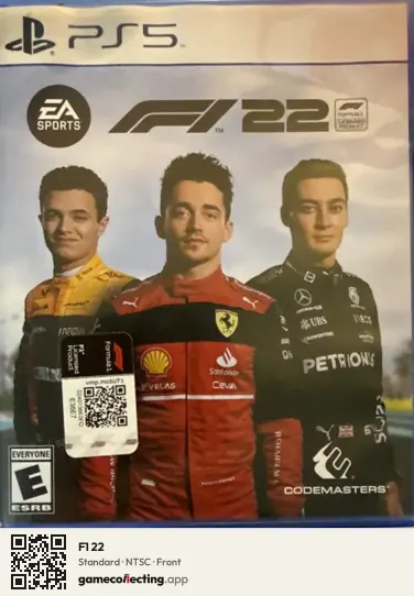 F1 22 PlayStation 5, NTSC box front
