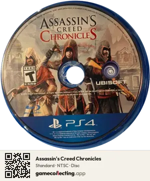 Assassin's Creed Chronicles PlayStation 4, NTSC disc