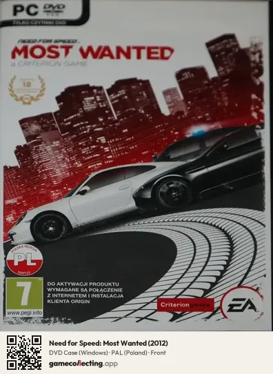 Need for Speed: Most Wanted (2012) Computer, Poland box front