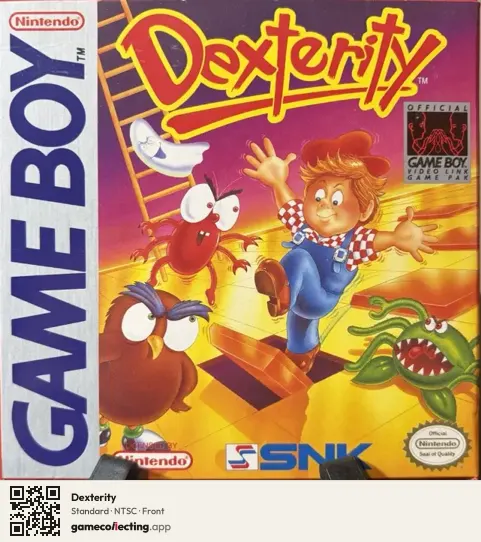 Dexterity Game Boy, NTSC box front