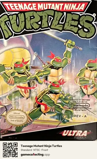 Teenage Mutant Ninja Turtles Nintendo Entertainment System, NTSC box front