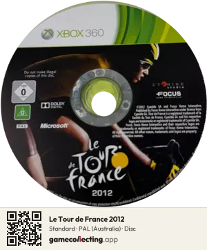 Le Tour de France 2012 Xbox 360, PAL disc