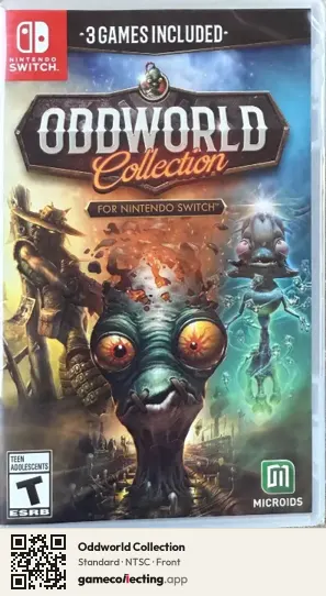 Oddworld Collection Nintendo Switch, NTSC box front