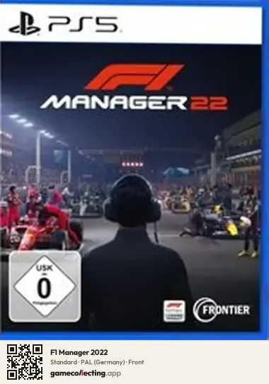 F1 Manager 2022 PlayStation 5, Germany box front