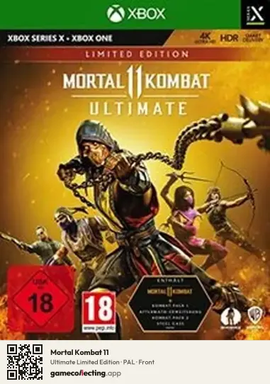 Mortal Kombat 11 Xbox Series X, PAL box front
