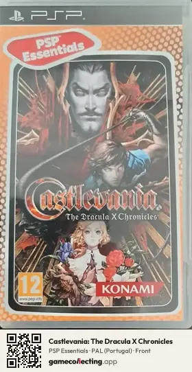 Castlevania: The Dracula X Chronicles PlayStation Portable, Portugal box front