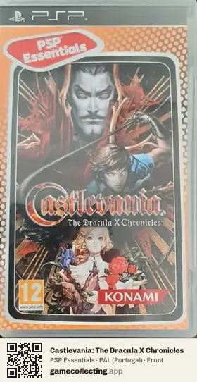 Castlevania: The Dracula X Chronicles PlayStation Portable, Portugal box front