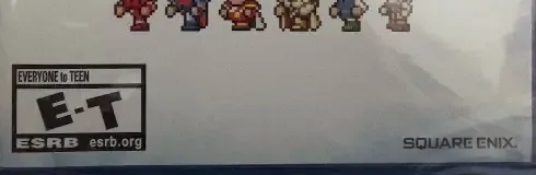 Final Fantasy I-VI Collection, the ESRB box on its front