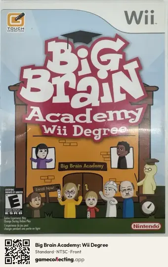 Big Brain Academy: Wii Degree Nintendo Wii, NTSC box front