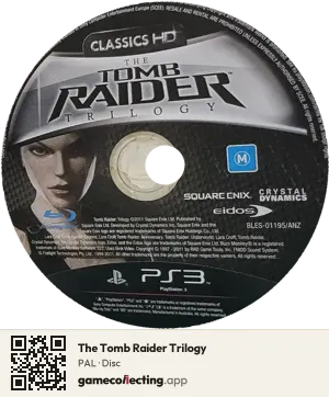 The Tomb Raider Trilogy PlayStation 3, PAL disc