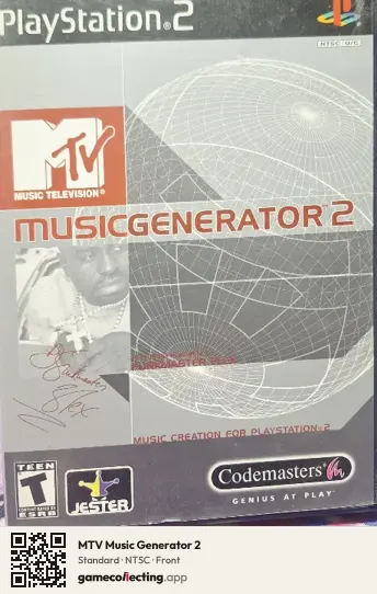 MTV Music Generator 2 PlayStation 2, NTSC box front