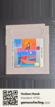Hudson Hawk Game Boy, NTSC cartridge label