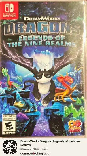 DreamWorks Dragons: Legends of the Nine Realms Nintendo Switch, NTSC box front