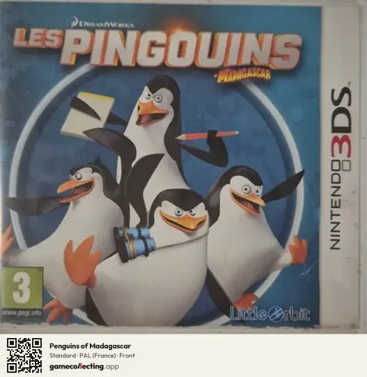 Penguins of Madagascar Nintendo 3DS, France box front