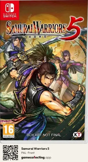 Samurai Warriors 5 Nintendo Switch, PAL box front