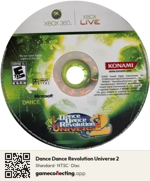 Dance Dance Revolution Universe 2 Xbox 360, NTSC disc