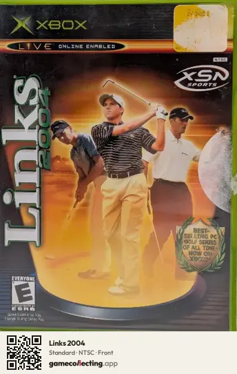Links 2004 Xbox, NTSC box front