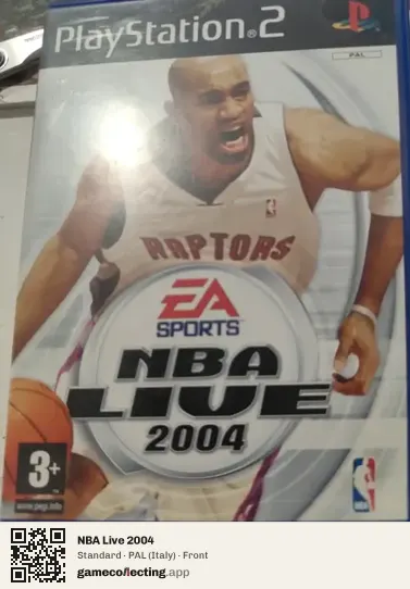 NBA Live 2004 PlayStation 2, Italy box front