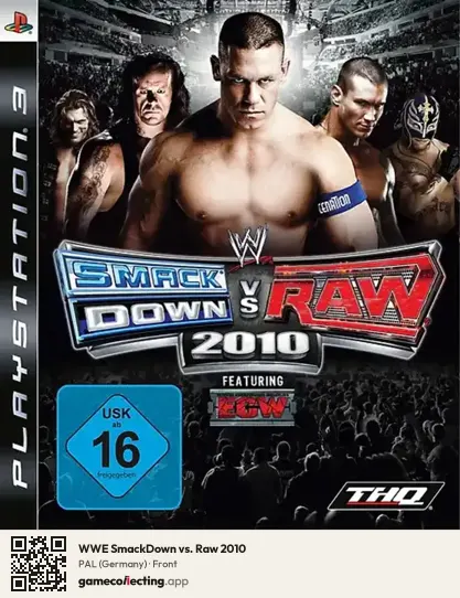WWE SmackDown vs. Raw 2010 PlayStation 3, Germany box front