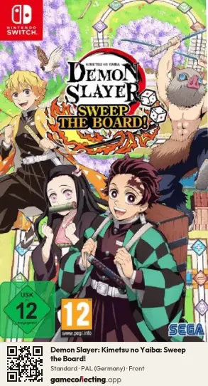 Demon Slayer: Kimetsu no Yaiba: Sweep the Board! Nintendo Switch, Germany box front