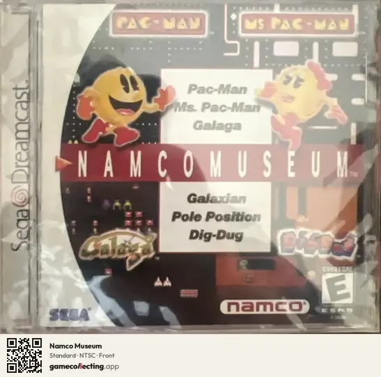 Namco Museum Sega Dreamcast, NTSC box front