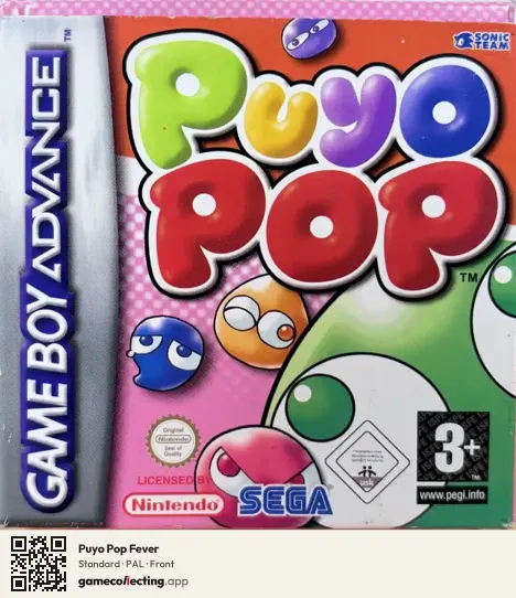 Puyo Pop Fever Game Boy Advance, PAL box front